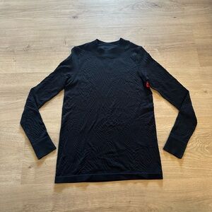 NWT Black SPANX Mock Neck Long Sleeve Base Layer Shape Wear Size Small